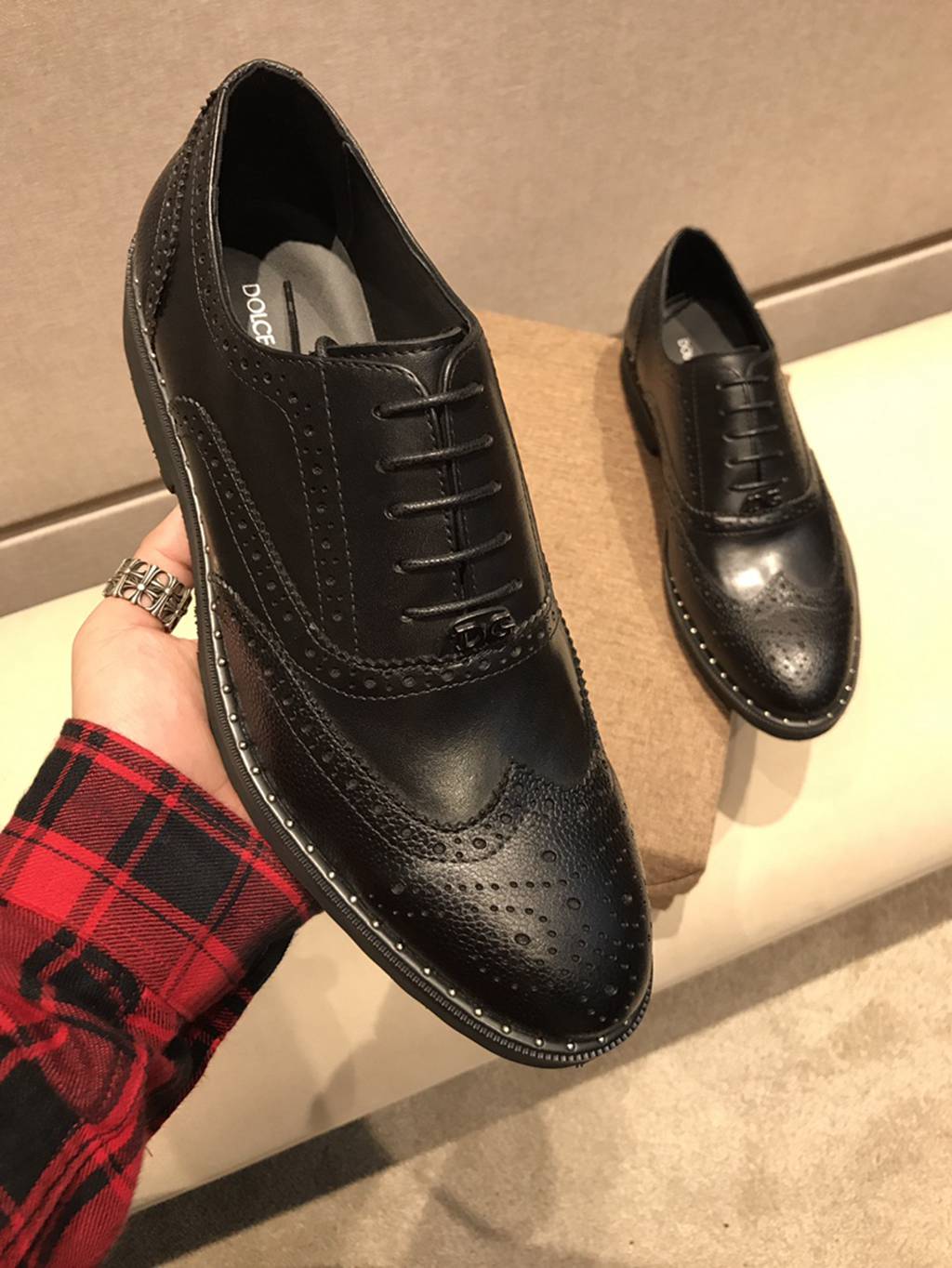 D*G leather shoes